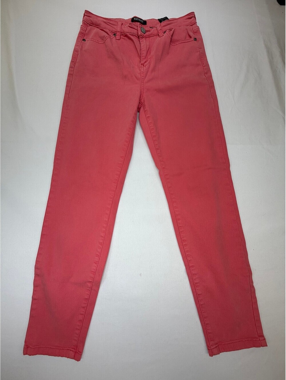 Buffalo Womens Ankle Skinny Jeans Slim Fit Hi-Rise Stretch Size 6/28 Salmon Pink